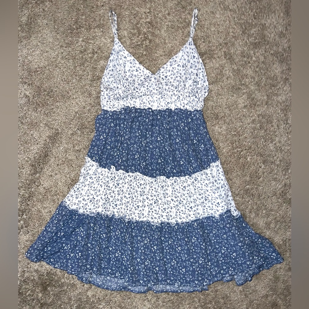 Quiet Storm Tiered Flowy Sundress